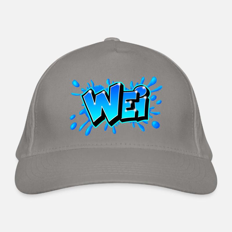 WEI splash Blaues Graffiti von Max the Tagger Bio-Baseballkappe