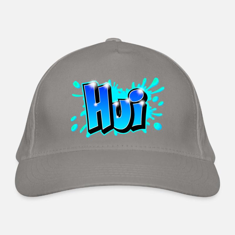 Graffiti "Hui" imprimable sur tout support ! Casquette classique bio