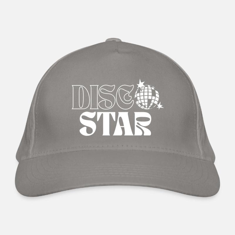 Retro Disco Sterne Muster Bio-Baseballkappe