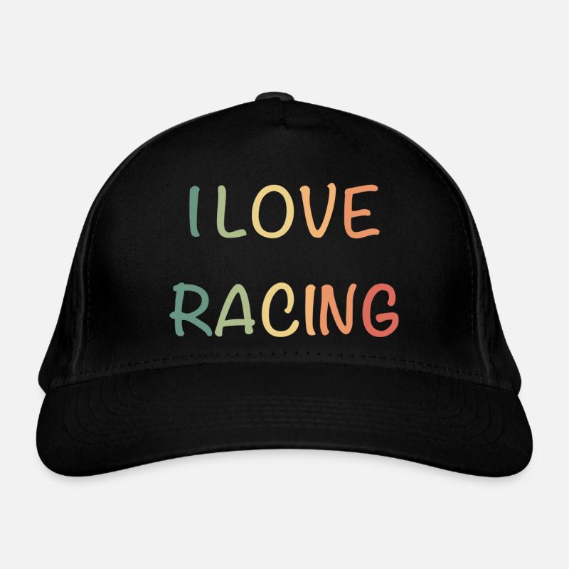J’adore la course : Lettrage pastel à la main Casquette classique bio