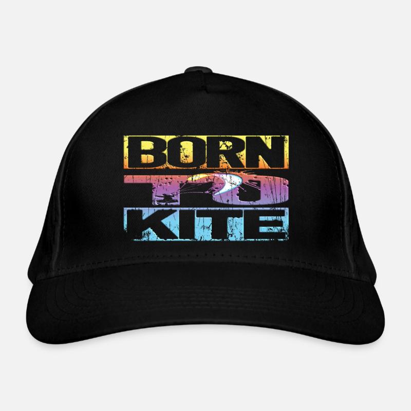 Kitesurfing Retro Organic Baseball Cap