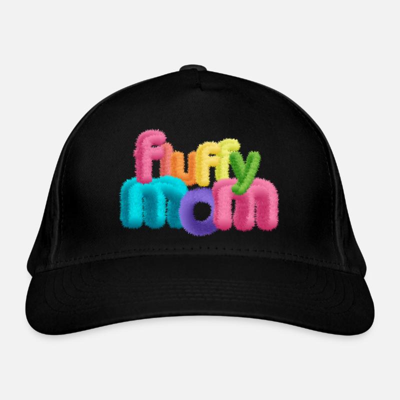 Fluffy Mom - Typographie 3D moelleuse Casquette classique bio
