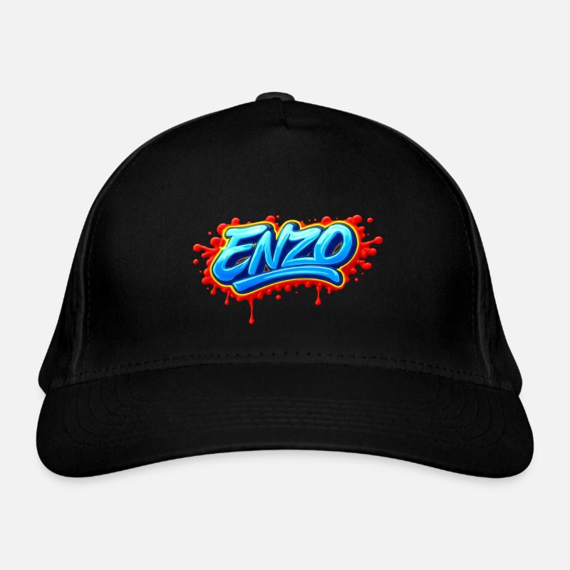 GRAFFITI NAME ENZO FOR PERFECT GIFT PRINTABLE Organic Baseball Cap