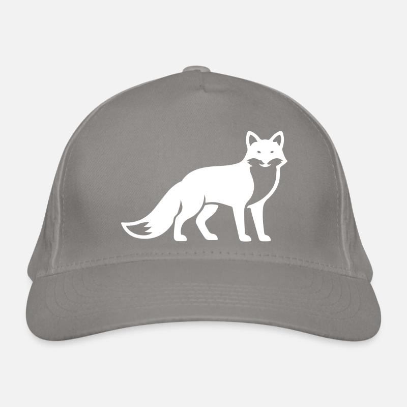 Silhouette d’animal renard Casquette classique bio