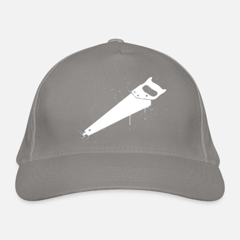 Hand Saw Graffiti Craft Organic Baseball Cap