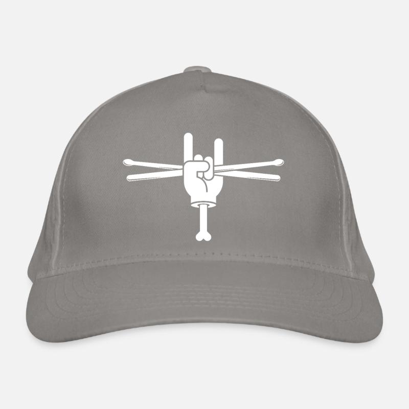 Hand Holding Drumsticks Organic Baseball Cap
