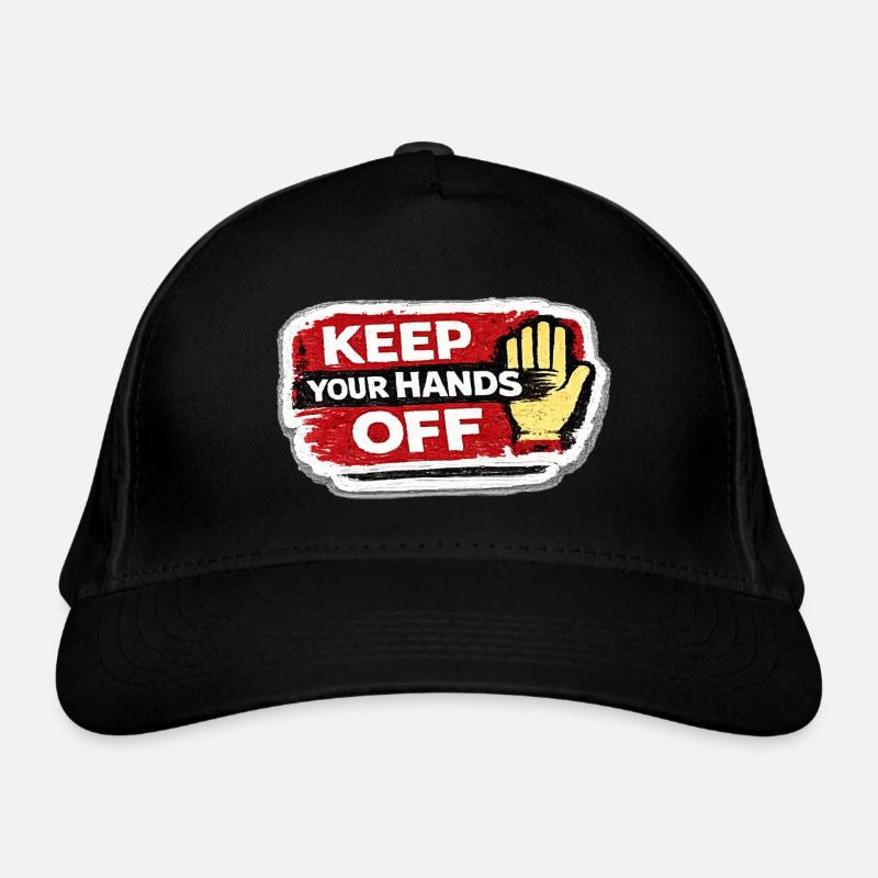 Keep Your Hands Off Respect Boundaries Sticker Casquette classique bio