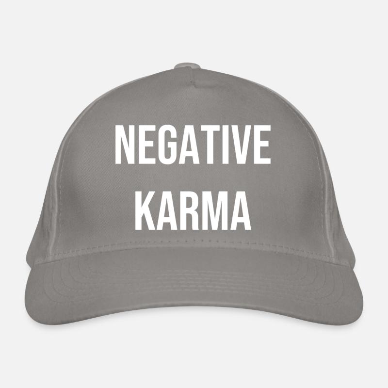 Idée cadeau de T-shirt Negative Karma Casquette classique bio