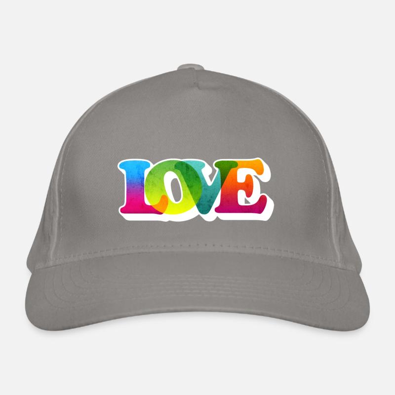 DÉCLARATION D’AMOUR COLORÉ GROOVY Casquette classique bio