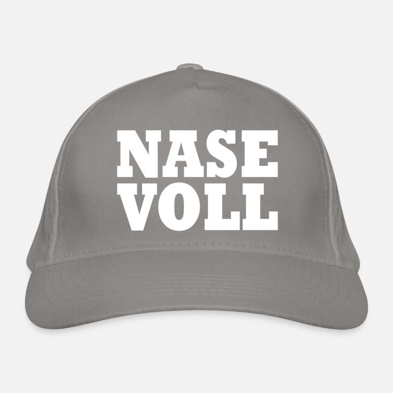 Nase voll Bio-Baseballkappe