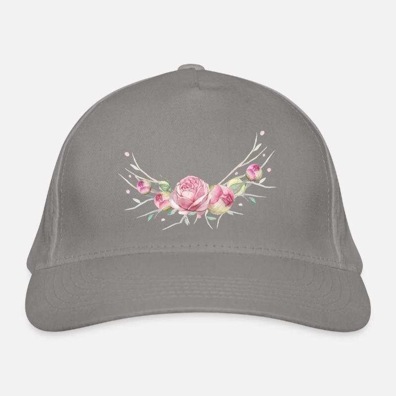 Rose branch. To personalize. Organic Baseball Cap