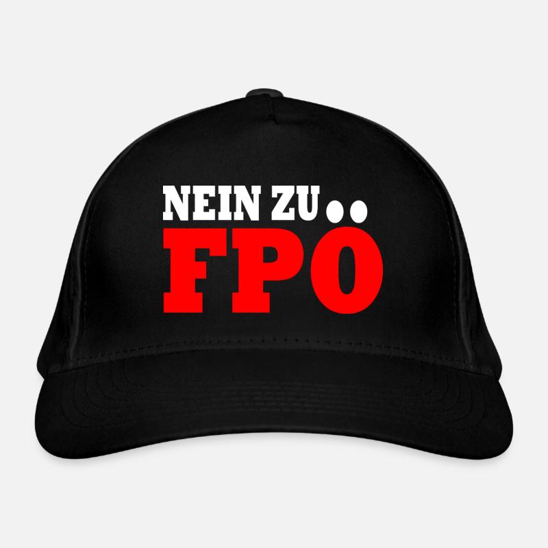 No to fpö Organic Baseball Cap