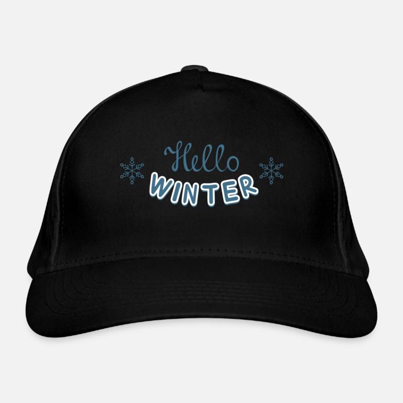 Hallo Winter - Winterliche Begrüßung Bio-Baseballkappe
