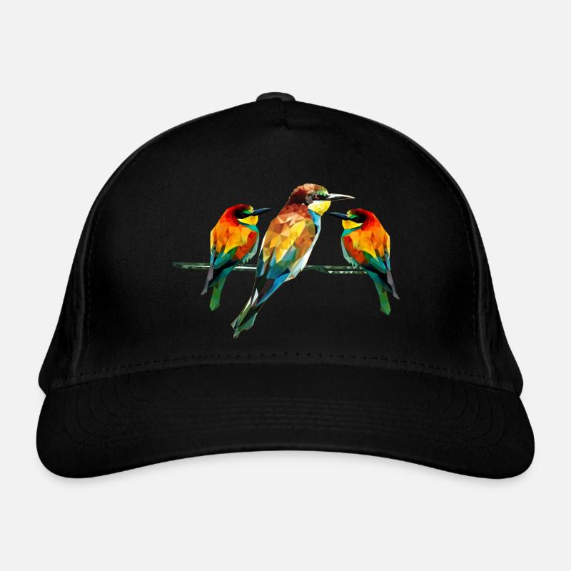 Polygonal Tier farbenfroh geometrie tiere Vogel Bio-Baseballkappe