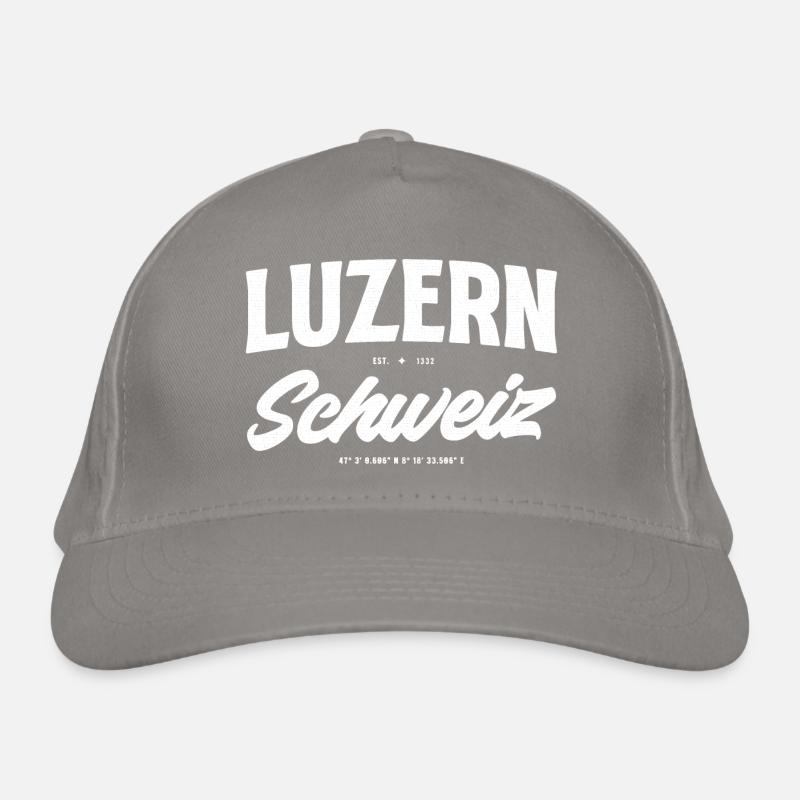 Luzern Schweiz Vintage Logo Bio-Baseballkappe
