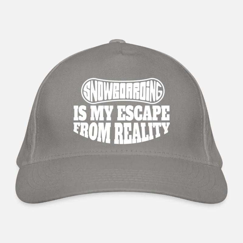 Snowboard Spruch Wintersport Snowboardfahrer Bio-Baseballkappe