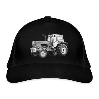 Traktor ZT300 Fortschritt Schönebeck DDR Oldtimer - Bio-Baseballkappe - Schwarz - Vorne