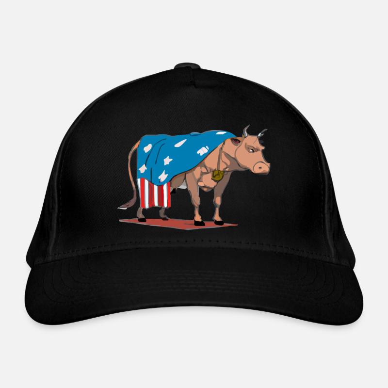 Ecki the cow Organic Baseball Cap