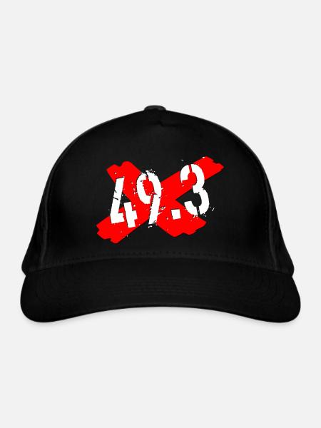 49 3 Macrons Rentenreform - Bio-Baseballkappe - Schwarz