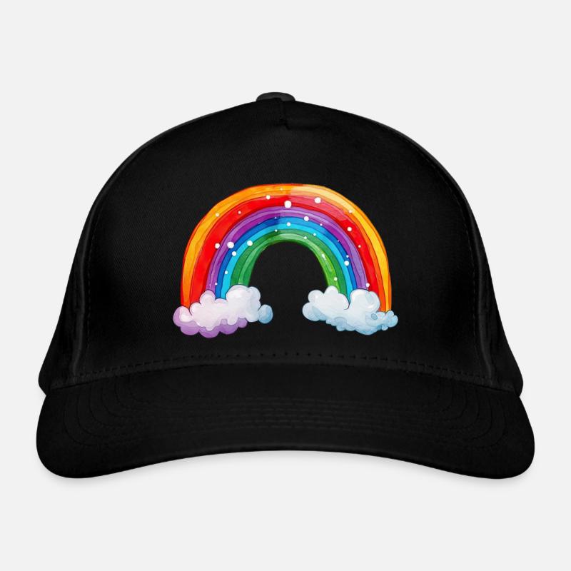 Multicolored Bridge to Happiness-LGBT Pride Organic Baseball Cap
