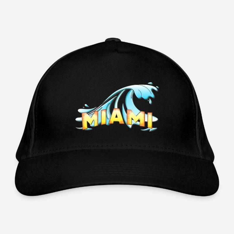 Miami - Bio-Baseballkappe - Schwarz