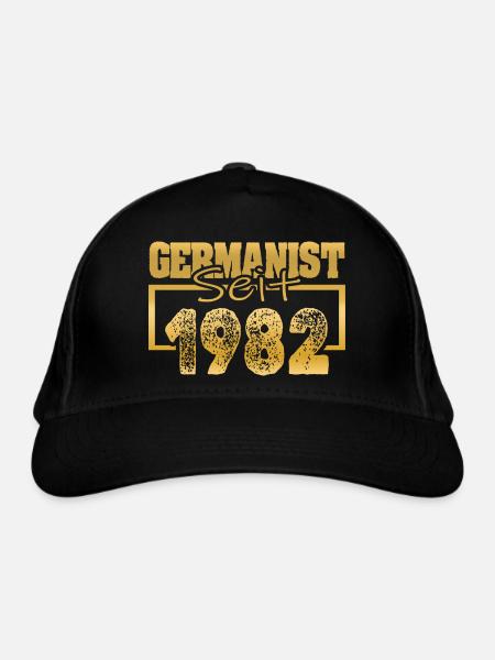 1982 - Organic Baseball Cap - black - Front