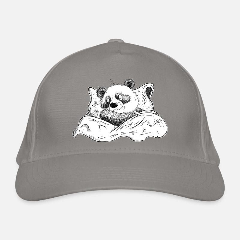 Panda Bär Schläft Und Träumt Gute Nacht Bio-Baseballkappe