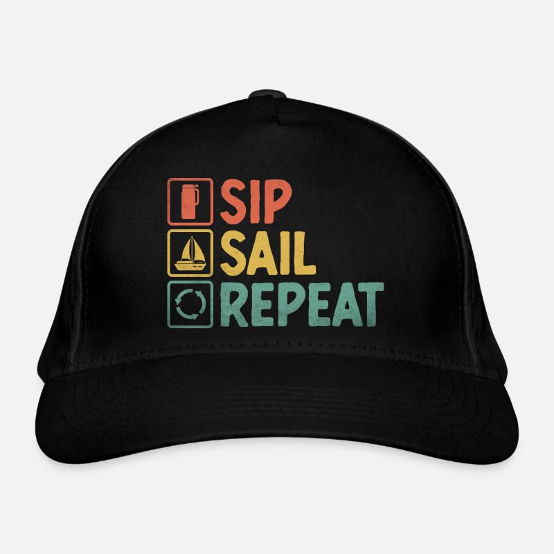 Sip Sail Repeat Paddle Boat Organic Baseball Cap