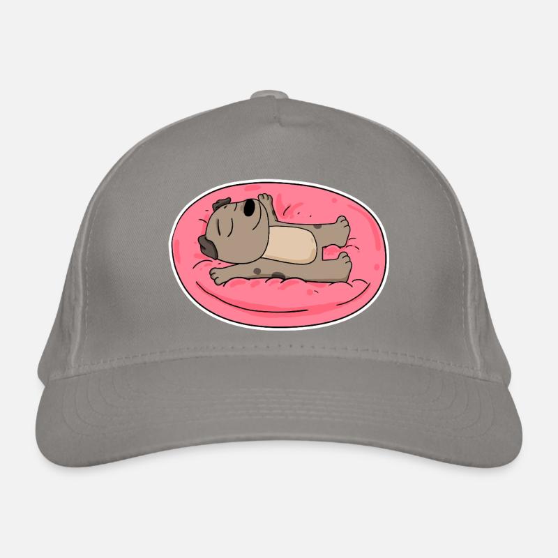 Chien mignon couché Casquette classique bio