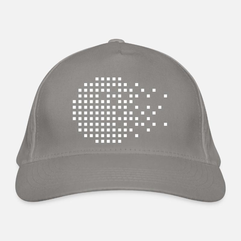 Pixel Mosaic Grid Organic Baseball Cap