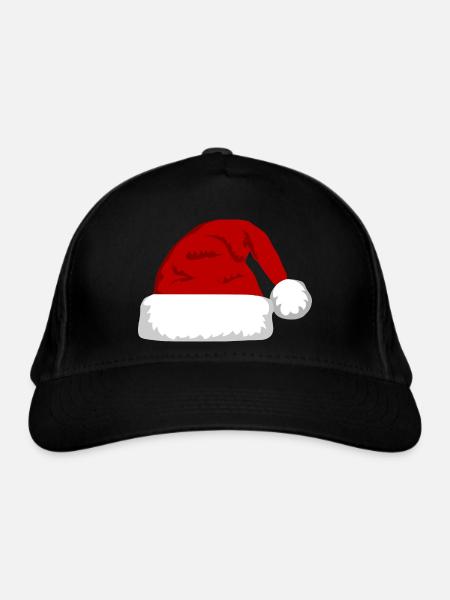 Weihnachtsmann Mütze - Bio-Baseballkappe - Schwarz
