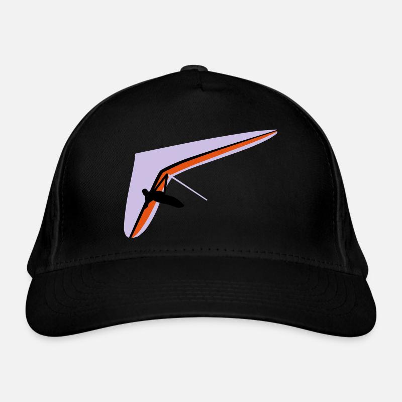 Hangglider - Organic Baseball Cap - black