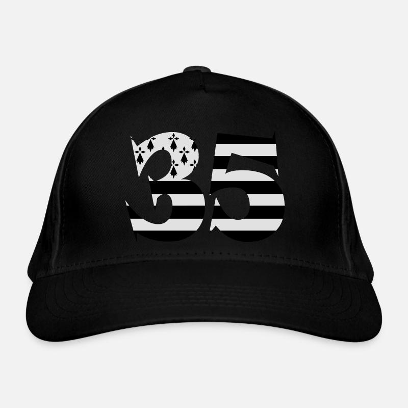 35 Britain Flag - Organic Baseball Cap - black