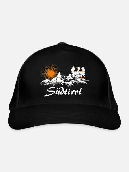 Südtirol - Bio-Baseballkappe - Schwarz
