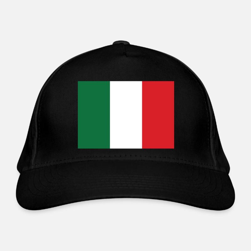Italie Drapeau Casquette classique bio