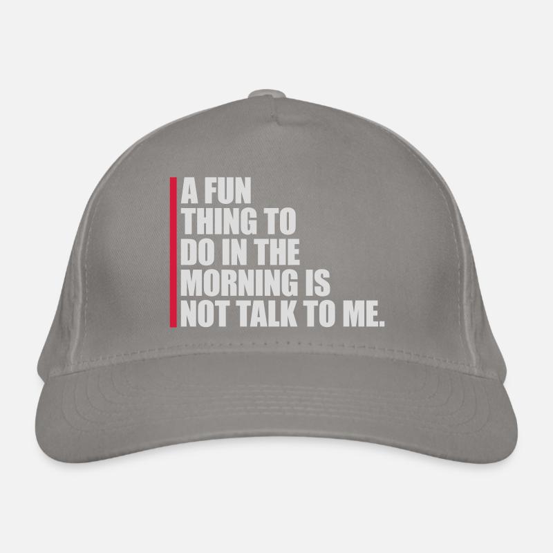 ne me parle pas Casquette classique bio
