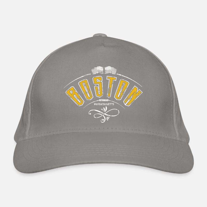 Boston grunge effect Organic Baseball Cap