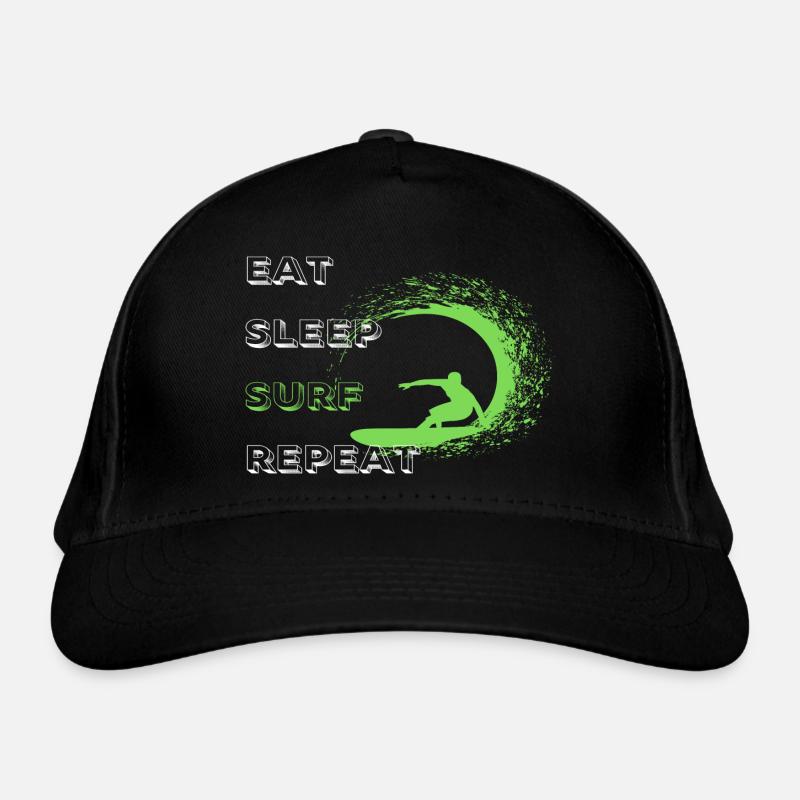 Manger Dormir Surf Répéter Casquette classique bio