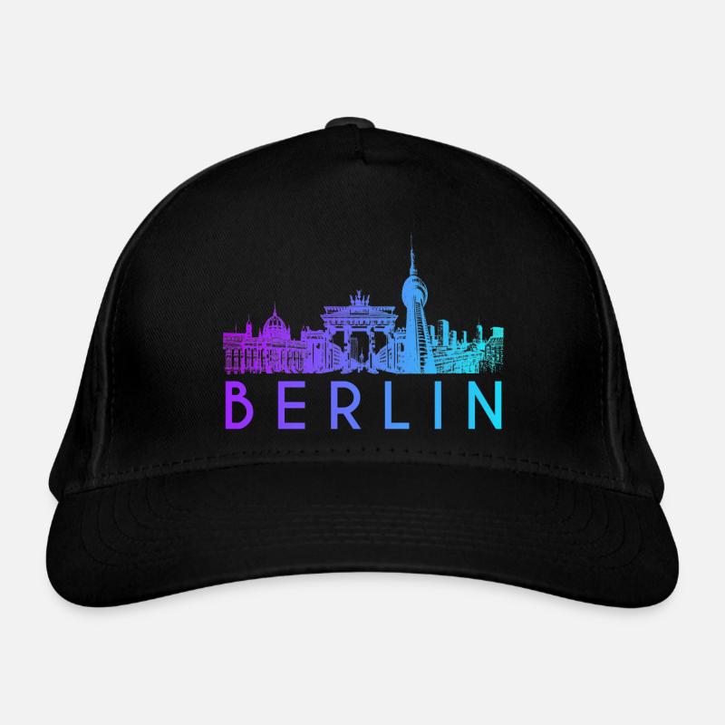 Berlin Skyline Bio-Baseballkappe