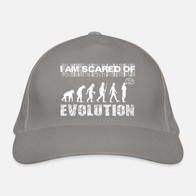 I am scared of Evolution. Bla, blah, blah... Organic Baseball Cap