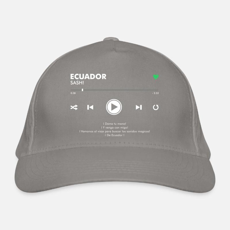 ECUADOR - Play Button & Lyrics Bio-Baseballkappe