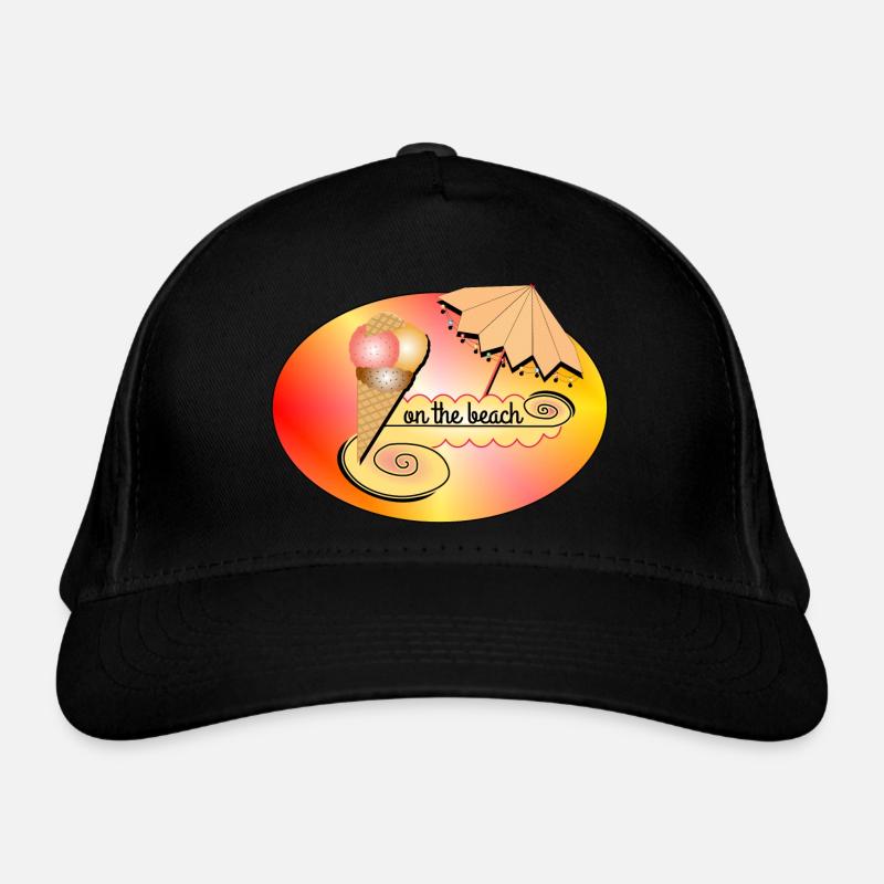 Glace sur la plage Casquette classique bio