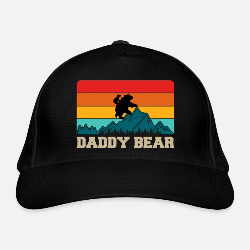 Daddy Bear climb the Mountain in Forest der Bär Bio-Baseballkappe
