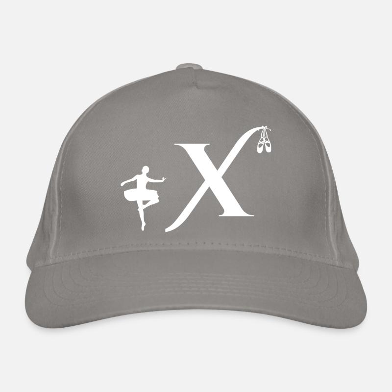 Buchstabe x Ballerina Bio-Baseballkappe