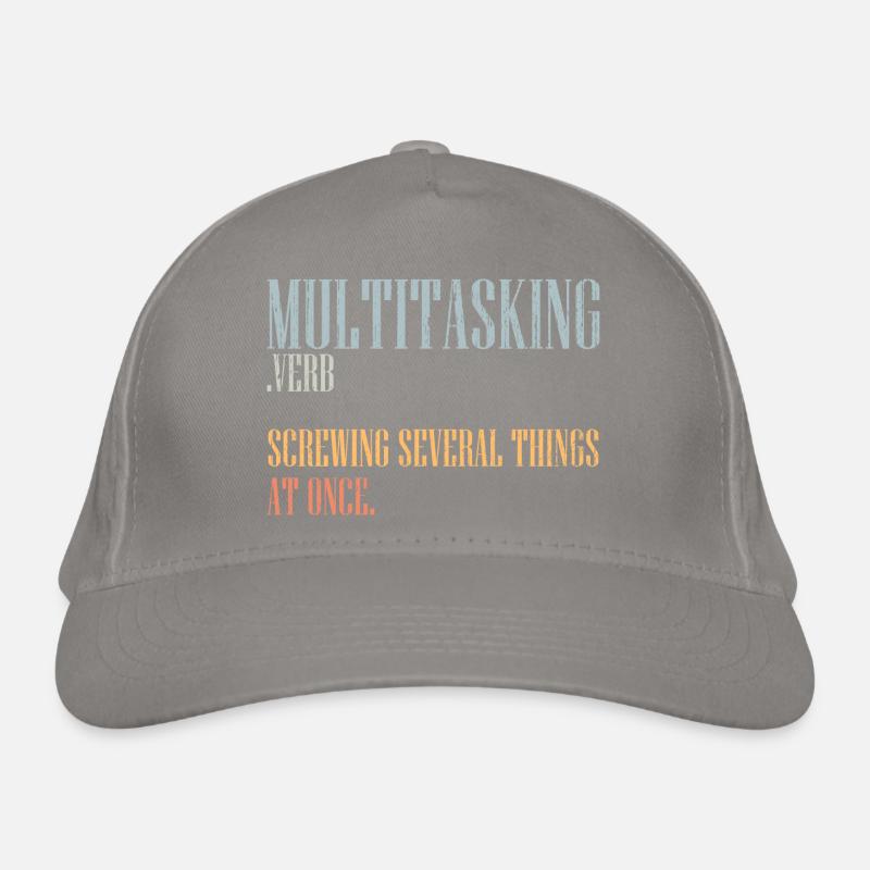 Définition du multitâche vintage Une personne maladroite Casquette classique bio