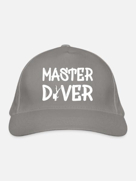 Master Diver - Bio-Baseballkappe - Hellgrau - Vorne