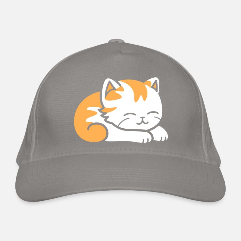 Baby Sleeping Cat Organic Baseball Cap