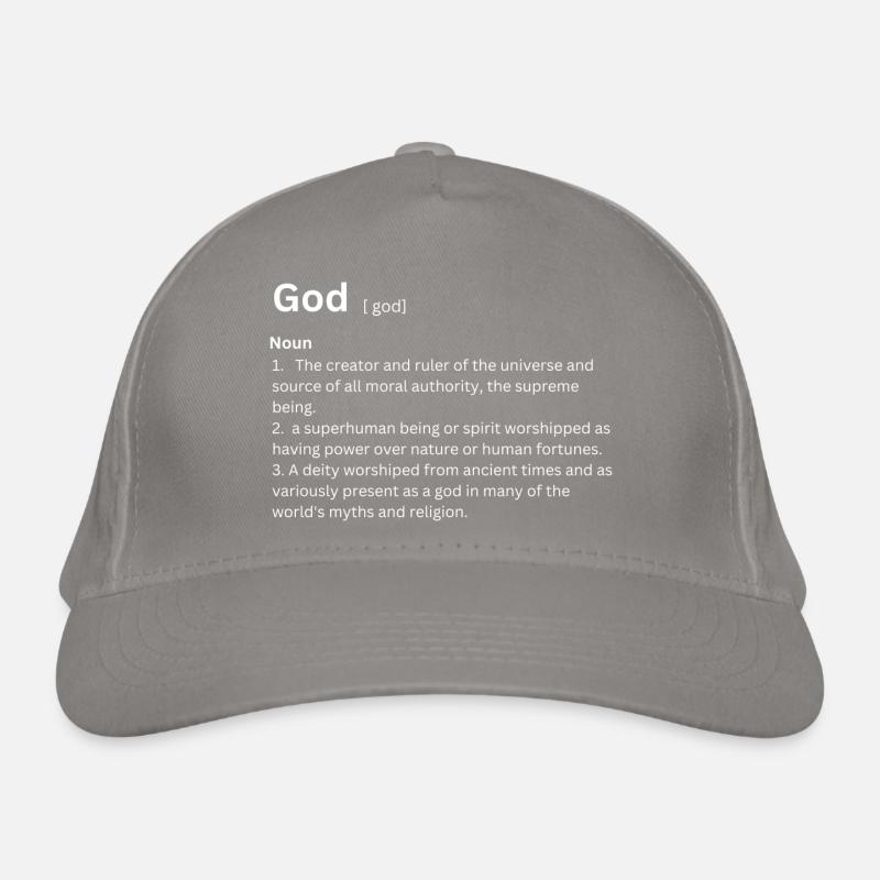 God Dictionary Organic Baseball Cap