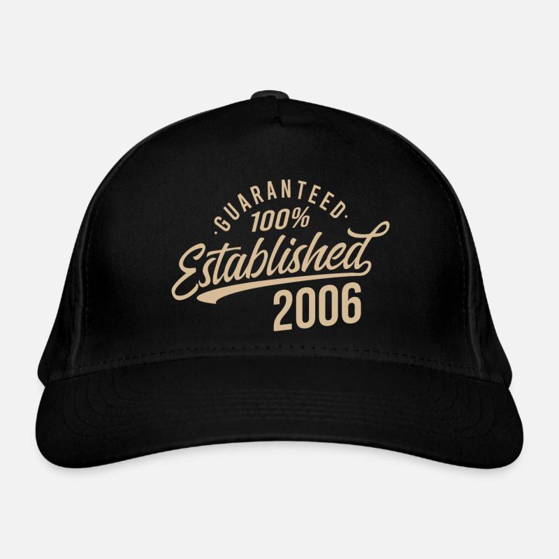 100% Established in 2006 Bio-Baseballkappe