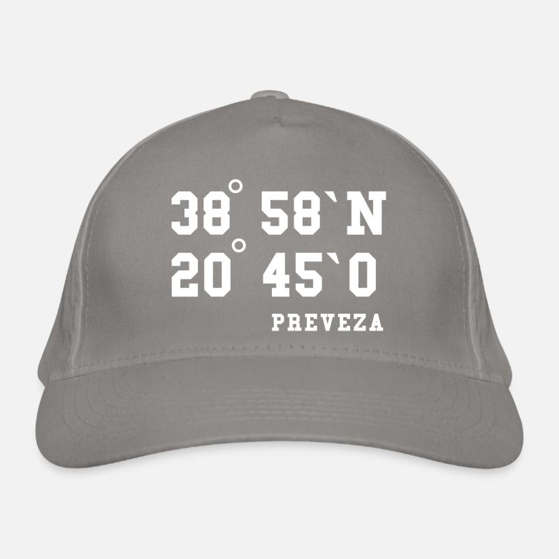 Preveza Coordinates Greece Holiday Idea Organic Baseball Cap